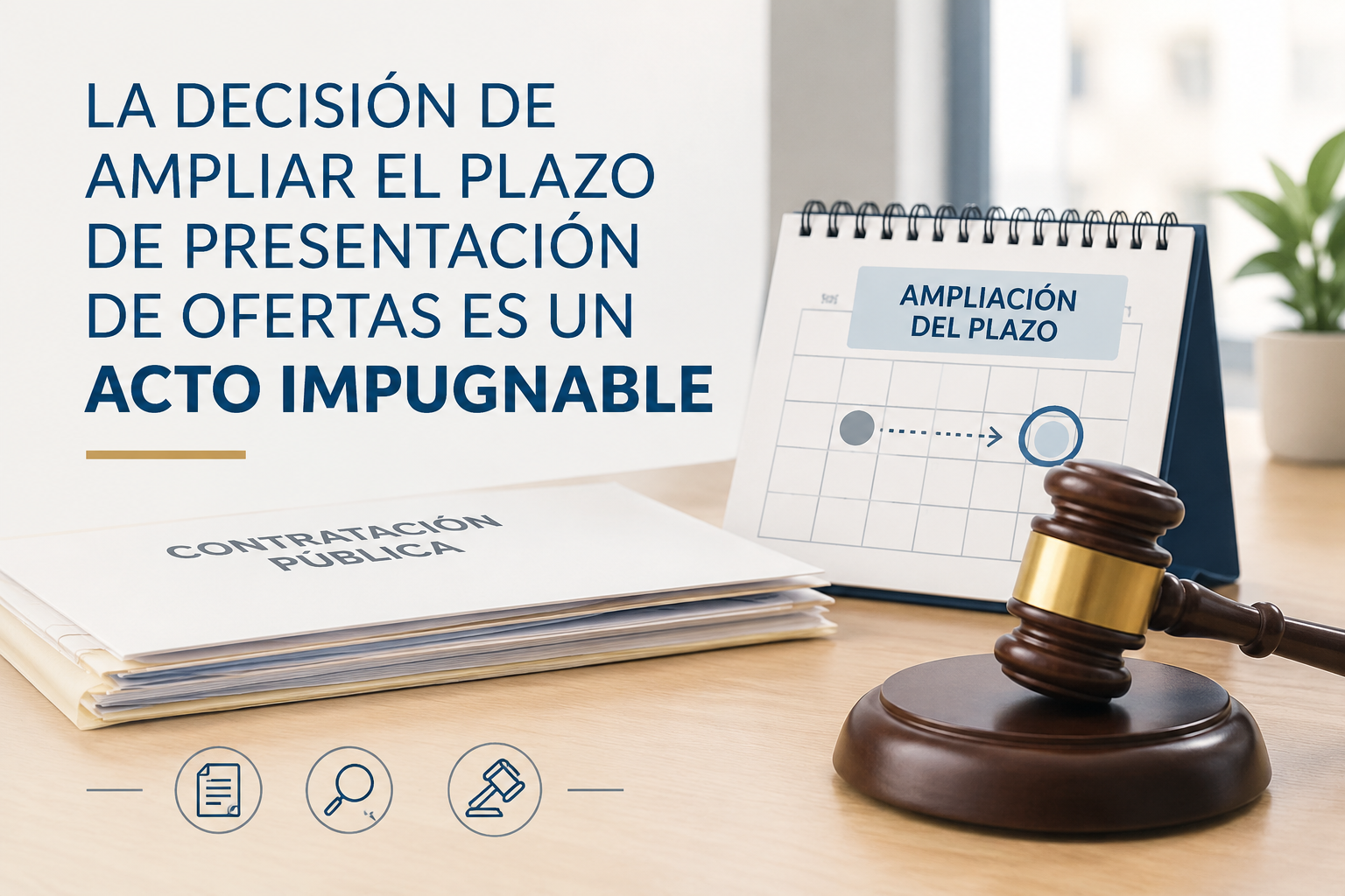 Licitaciones públicas: recurrir la ampliación de plazo